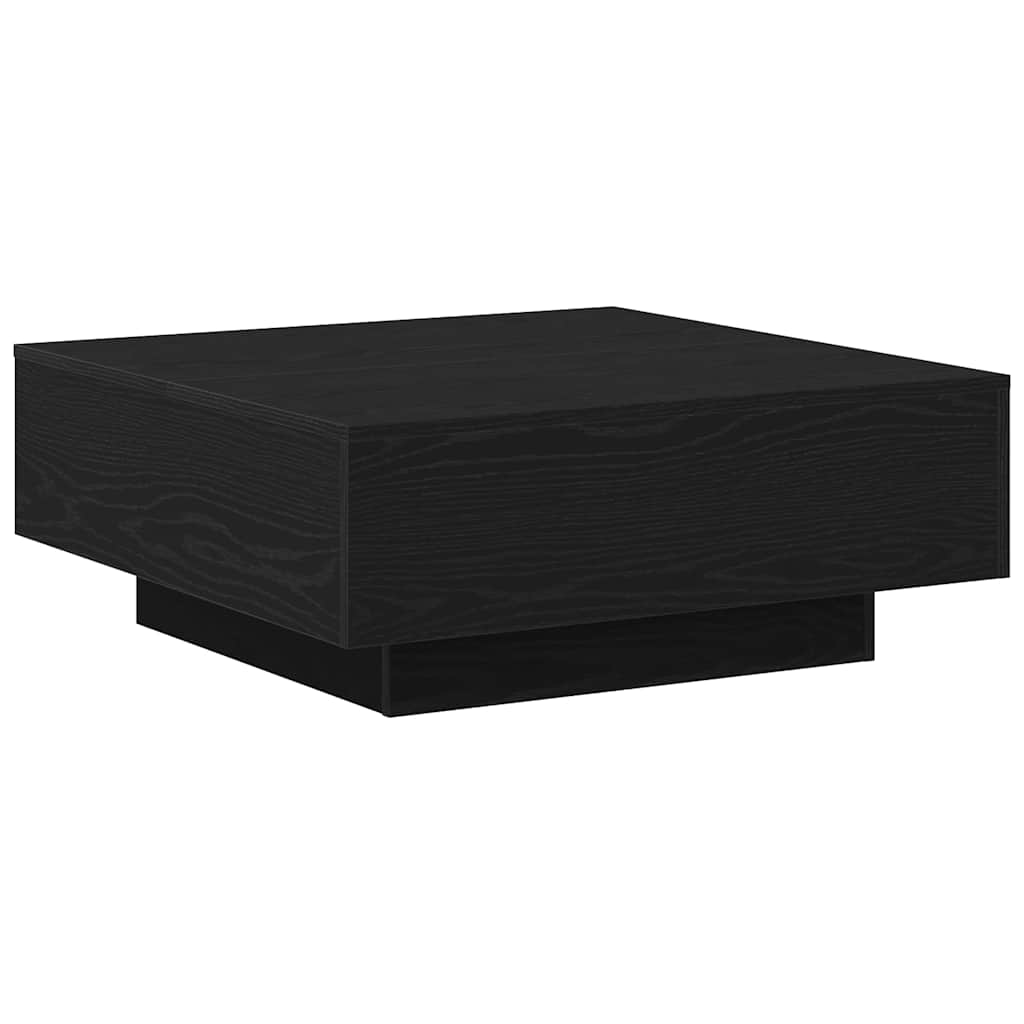 Couchtisch Schwarz Eichen-Optik 80 x 80 x 31 cm