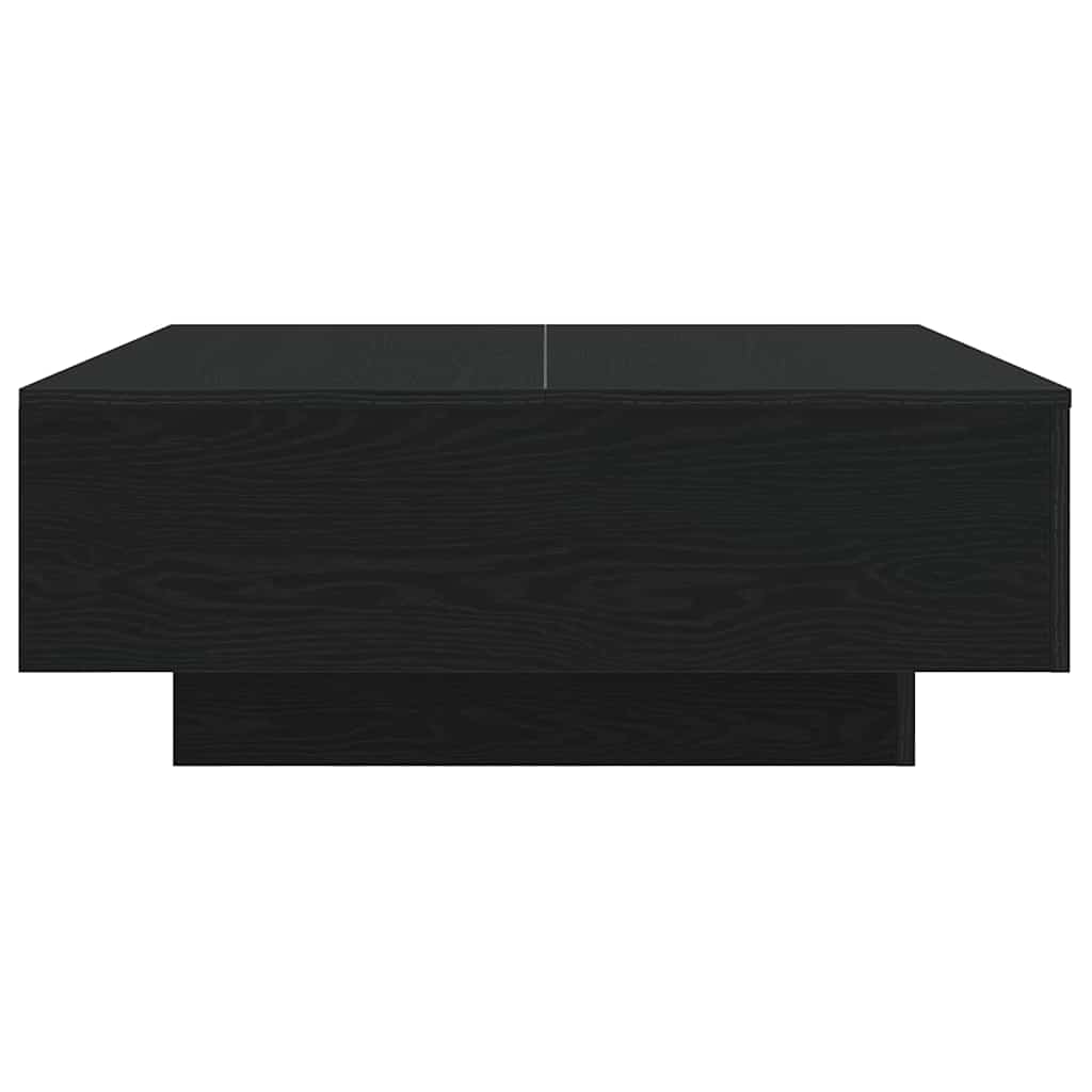 Couchtisch Schwarz Eichen-Optik 80 x 80 x 31 cm Holzwerkstoff