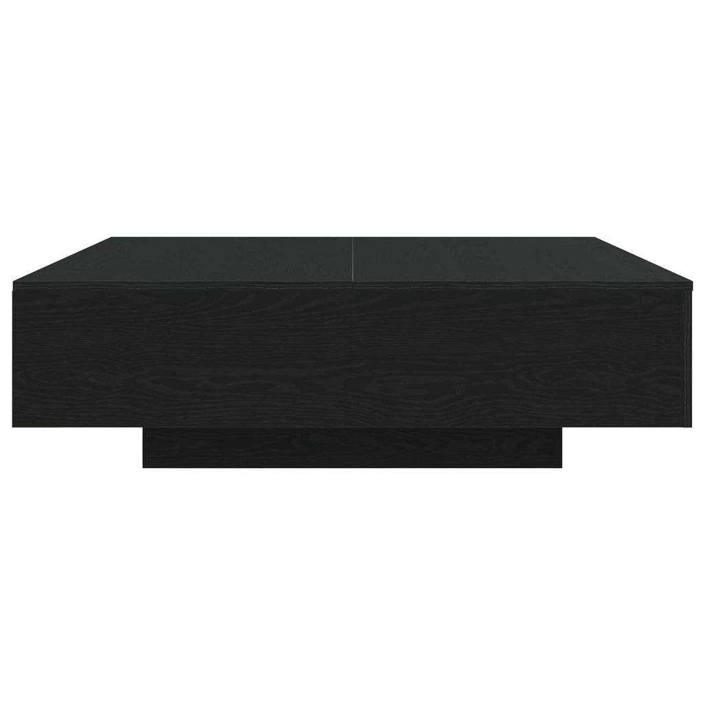 Couchtisch Schwarz Eichen-Optik 100 x 100 x 31 cm Holzwerkstoff