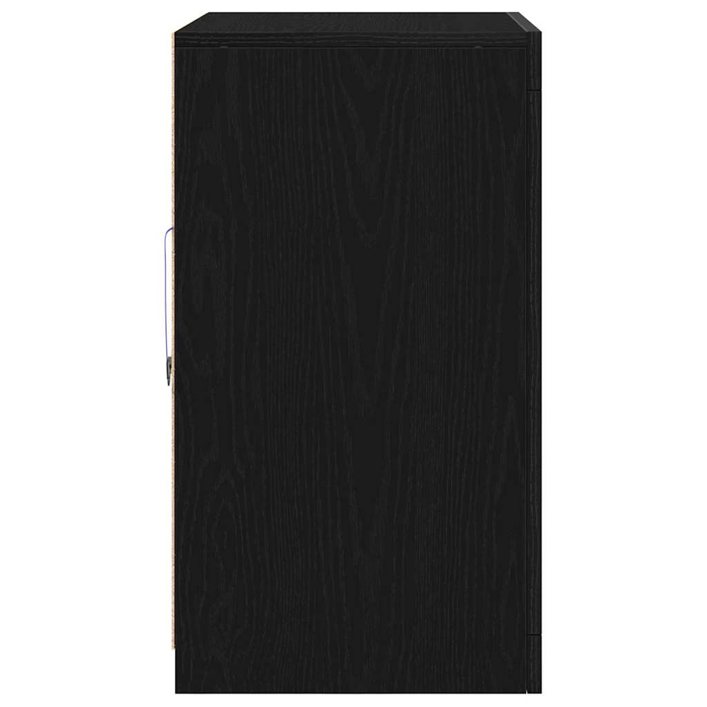 LED-Sideboard Schwarz 60,5 x 37 x 67 cm Holzwerkstoff