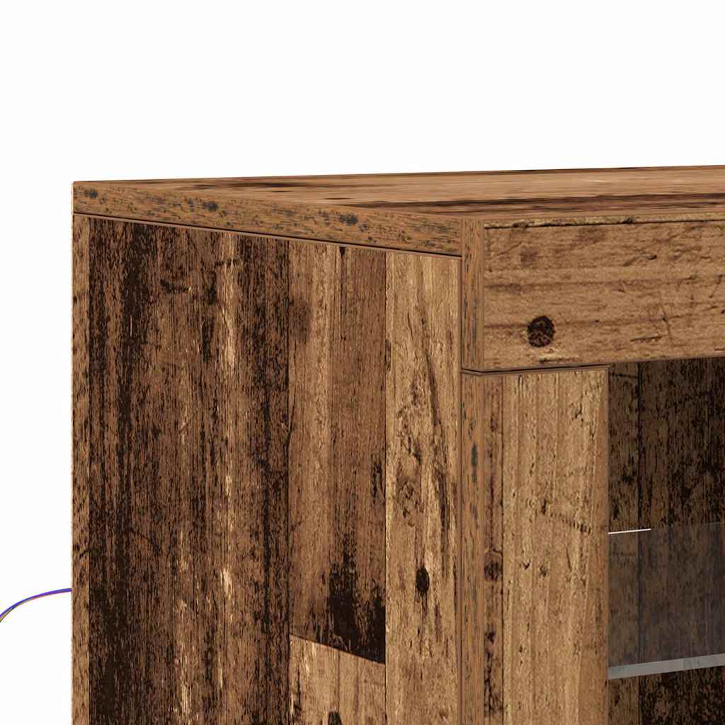 LED-Sideboard Altholz 41 x 37 x 67 cm Holzwerkstoff