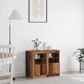 LED-Sideboard 2 pcs Altholz 41 x 37 x 67 cm Holzwerkstoff