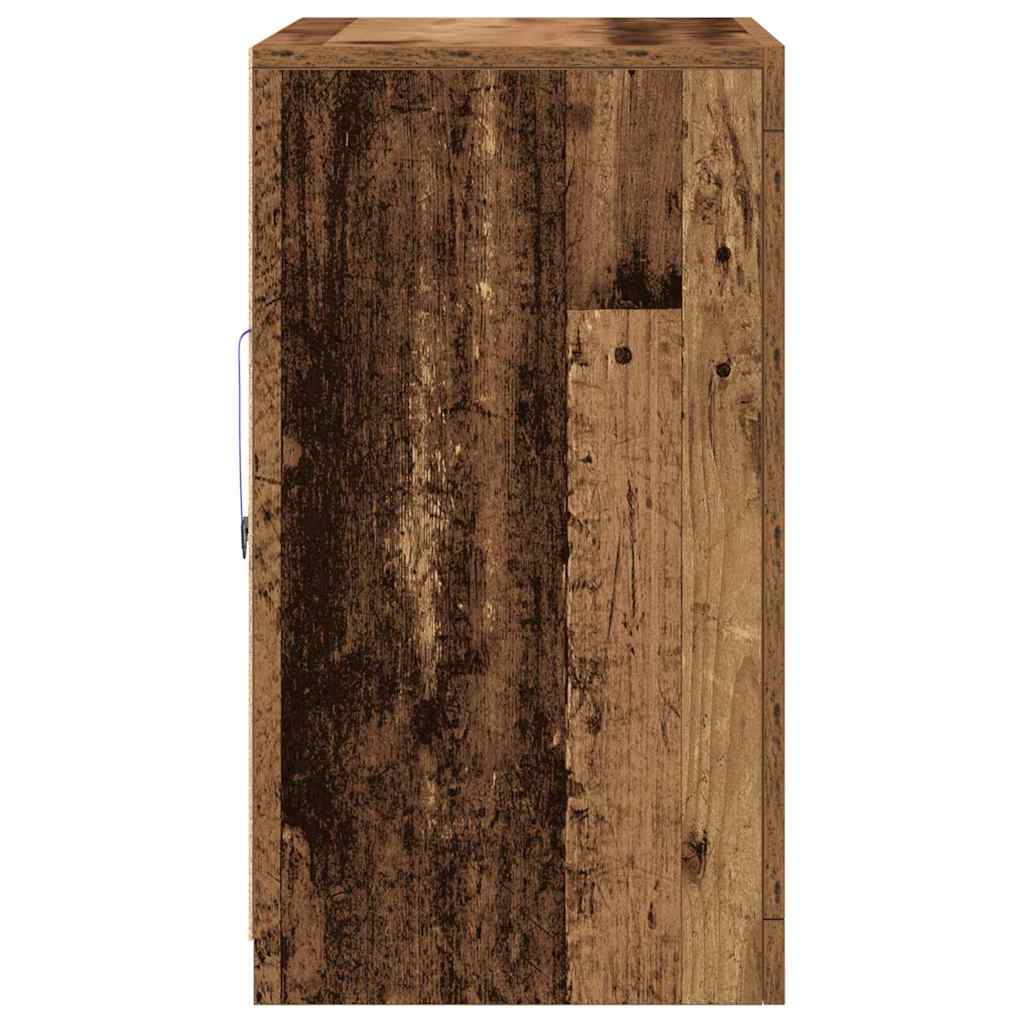 LED-Sideboard 2 pcs Altholz 41 x 37 x 67 cm Holzwerkstoff