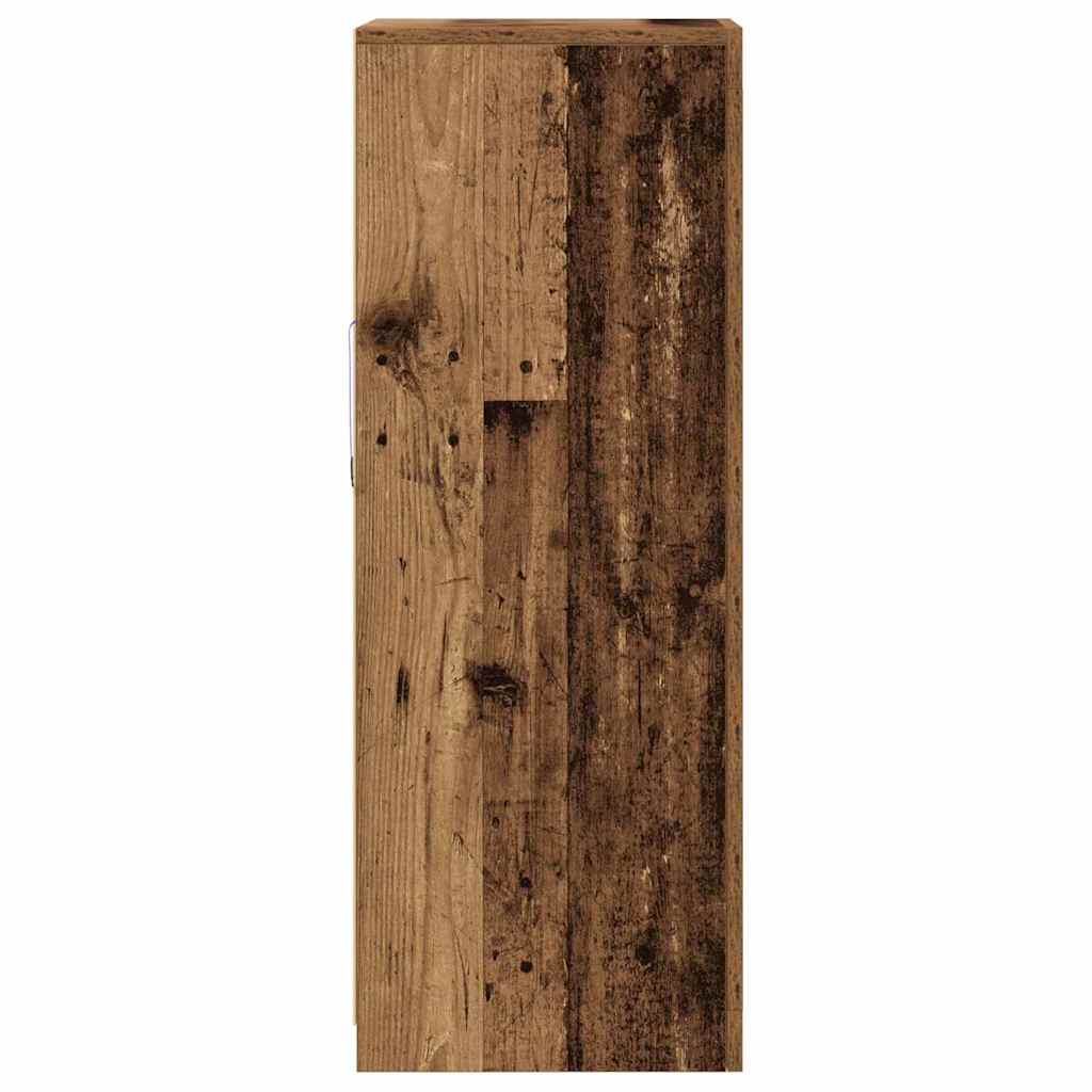LED-Sideboard Braun 41 x 37 x 100 cm Holzwerkstoff
