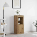 LED-Sideboard Braun 41 x 37 x 100 cm Holzwerkstoff