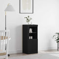LED-Sideboard Schwarz 41 x 37 x 100 cm Holzwerkstoff