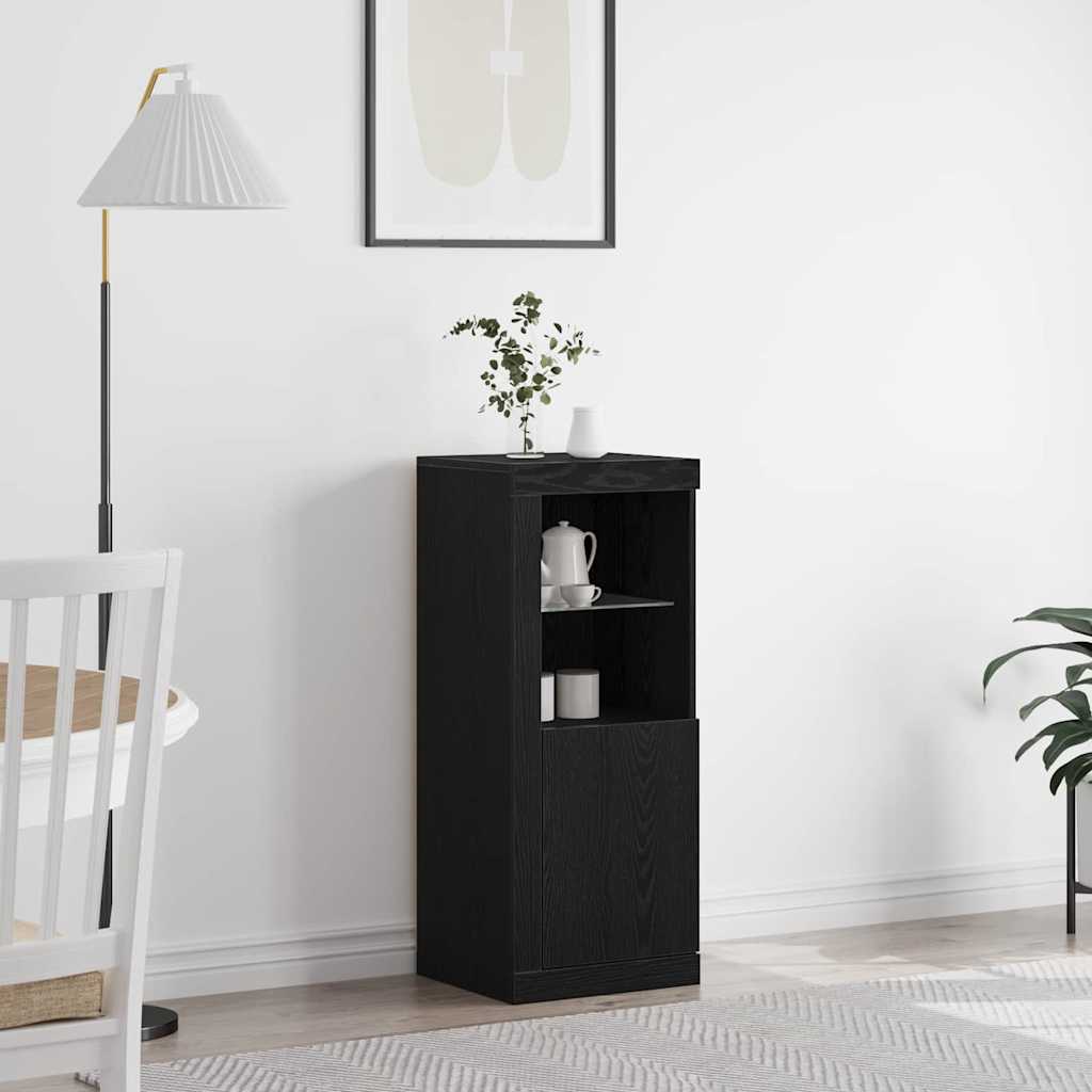 LED-Sideboard Schwarz 41 x 37 x 100 cm Holzwerkstoff