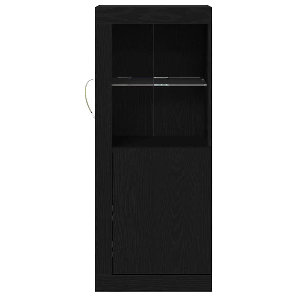 LED-Sideboard Schwarz 41 x 37 x 100 cm Holzwerkstoff