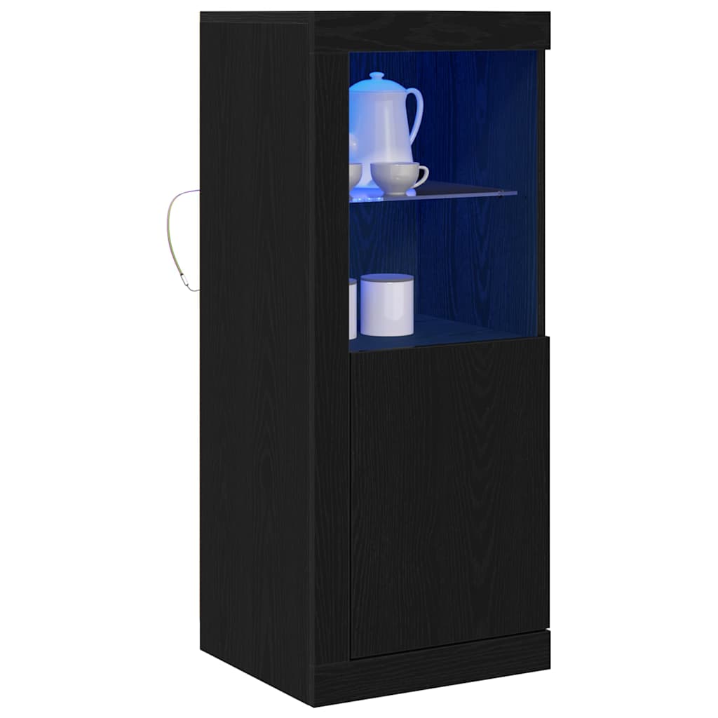 LED-Sideboard Schwarz 41 x 37 x 100 cm Holzwerkstoff