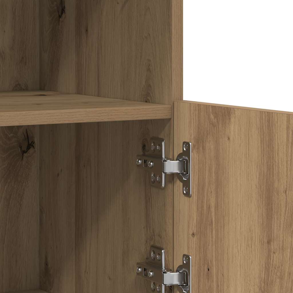 LED-Sideboard Braun 81 x 37 x 66,5 cm Holzwerkstoff