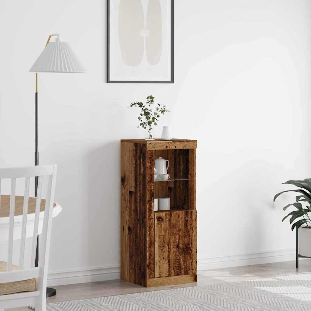 LED-Sideboard Altholz 41 x 37 x 100 cm Holzwerkstoff