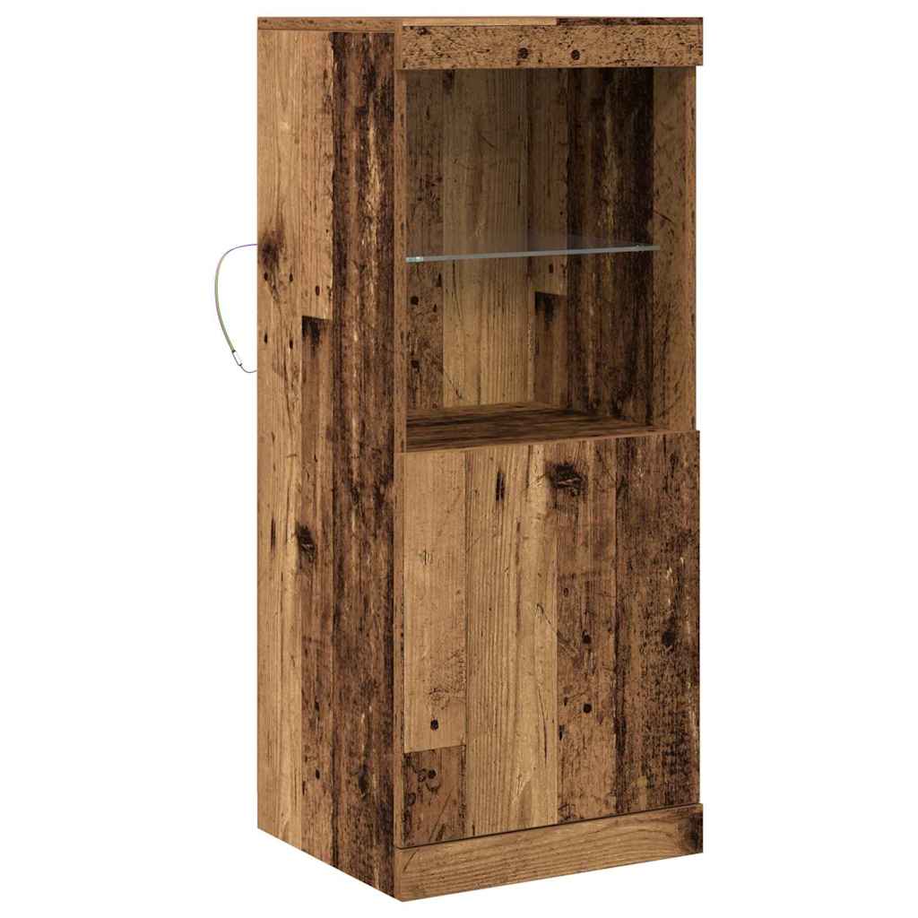 LED-Sideboard Altholz 41 x 37 x 100 cm Holzwerkstoff
