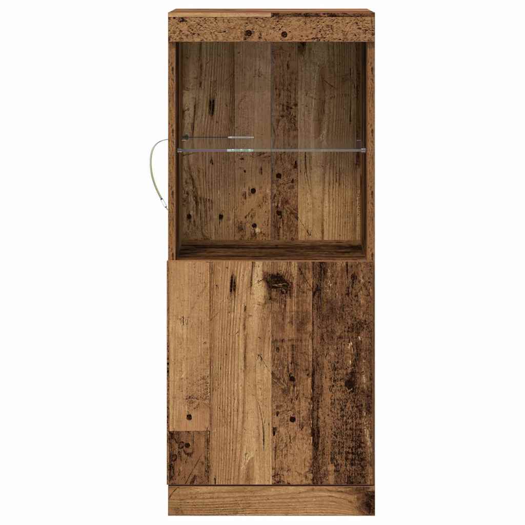 LED-Sideboard Altholz 41 x 37 x 100 cm Holzwerkstoff