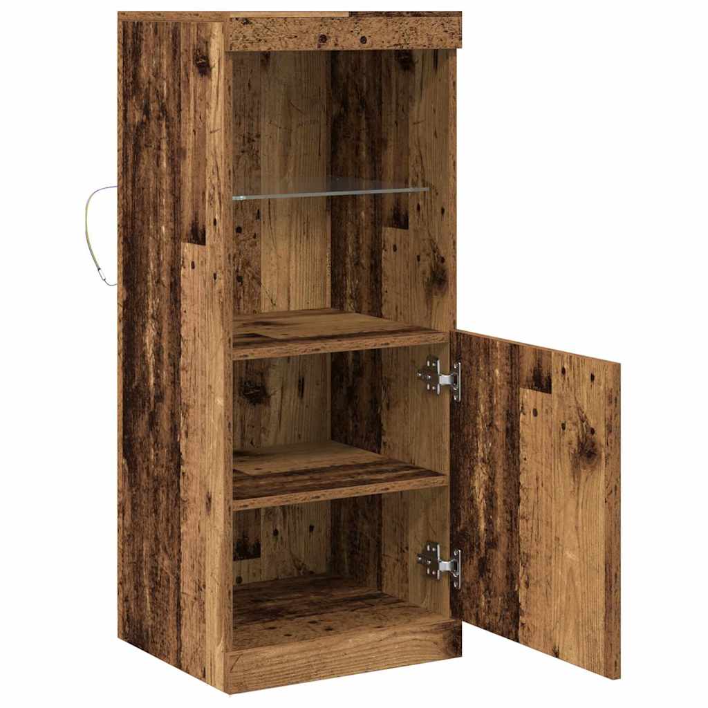 LED-Sideboard Altholz 41 x 37 x 100 cm Holzwerkstoff