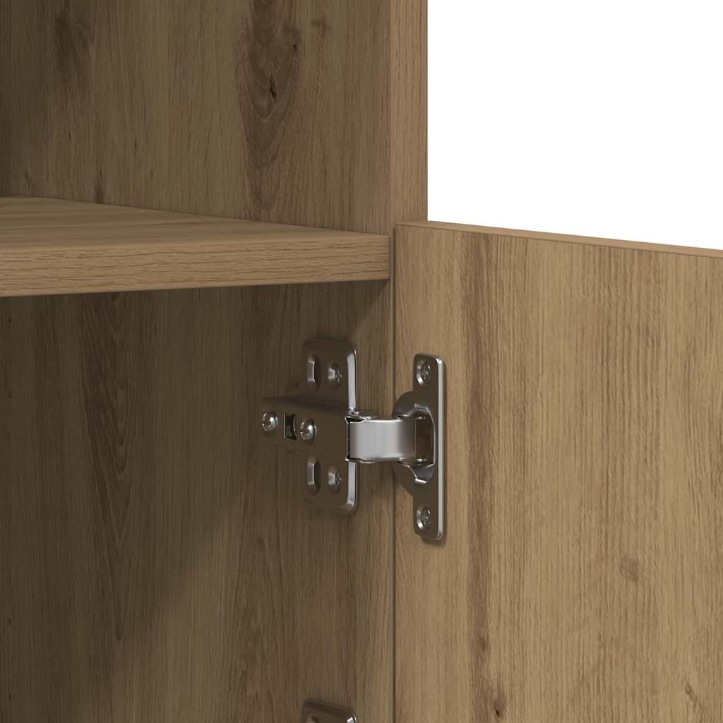LED-Sideboard Artisan-Eiche 41 x 37 x 100 cm Holzwerkstoff