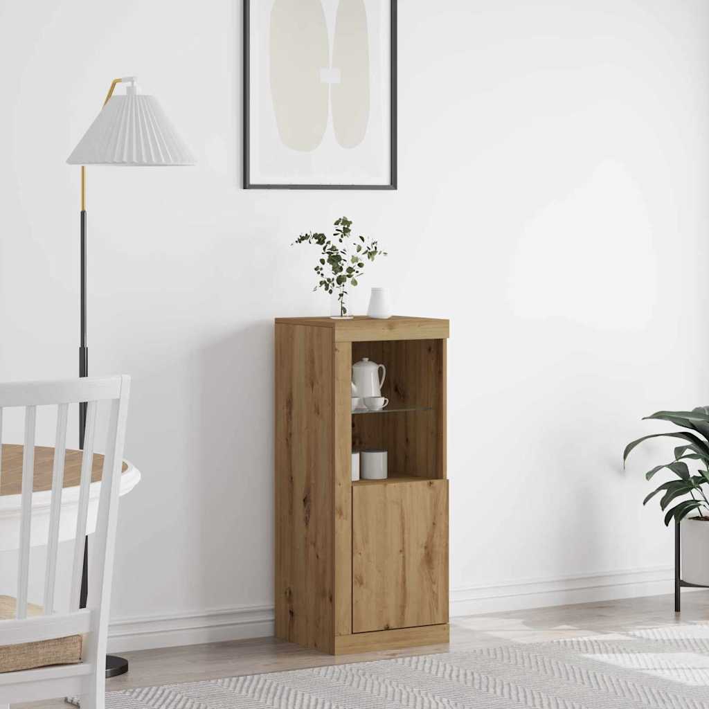 LED-Sideboard Artisan-Eiche 41 x 37 x 100 cm Holzwerkstoff