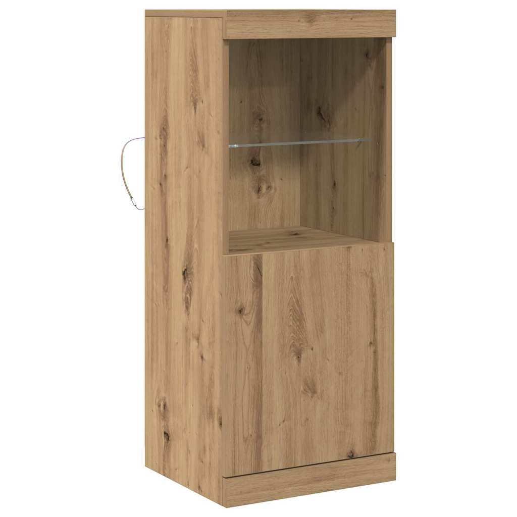 LED-Sideboard Artisan-Eiche 41 x 37 x 100 cm Holzwerkstoff