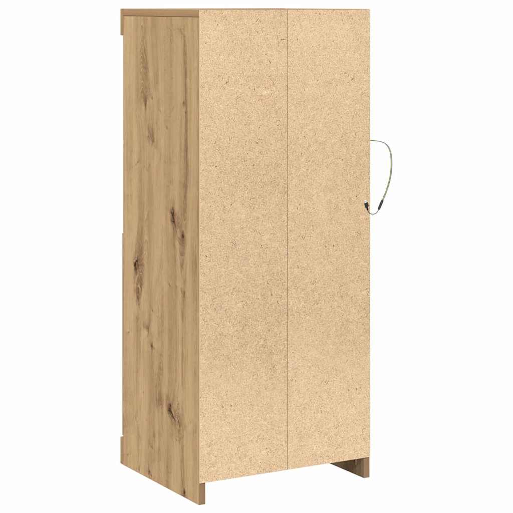 LED-Sideboard Artisan-Eiche 41 x 37 x 100 cm Holzwerkstoff