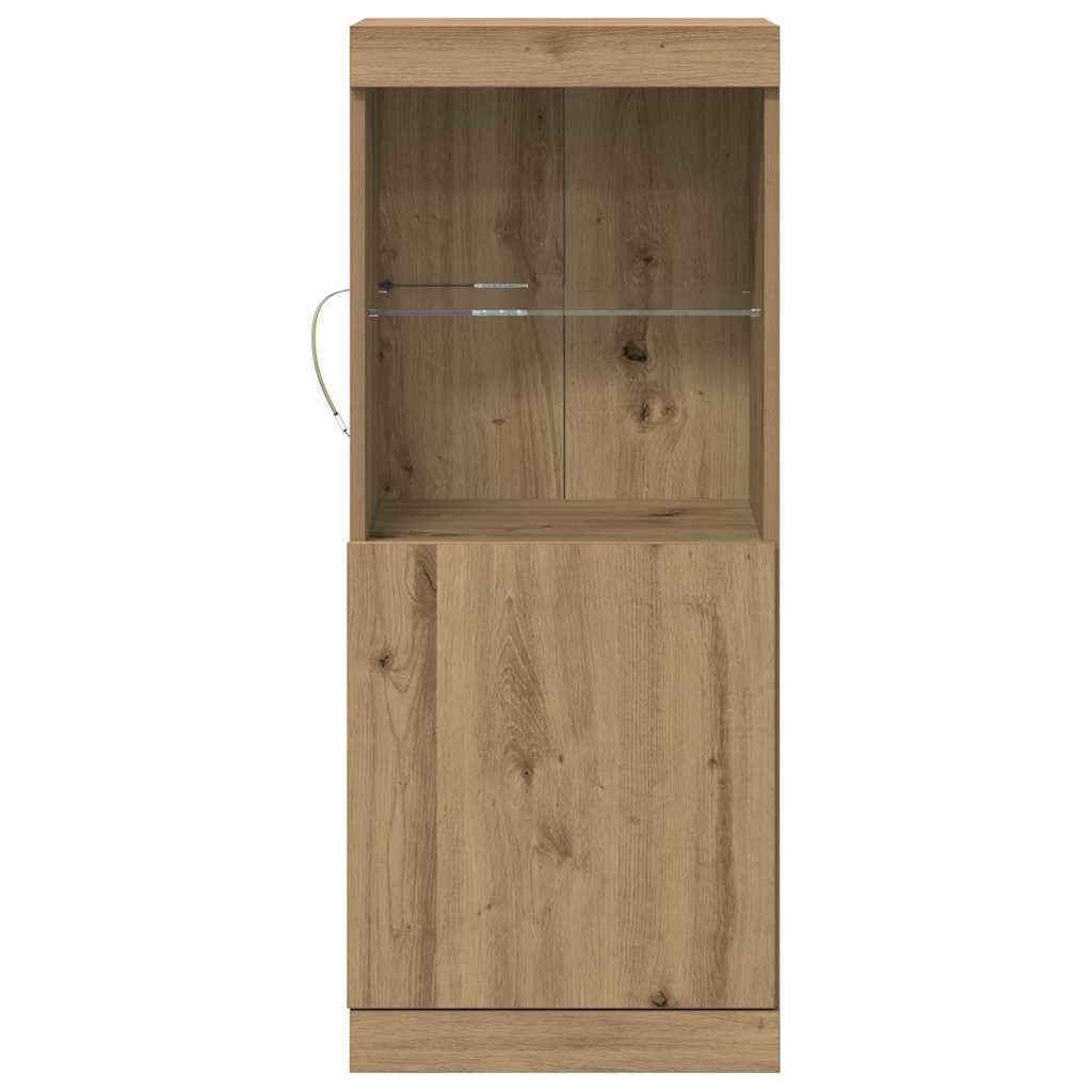 LED-Sideboard Artisan-Eiche 41 x 37 x 100 cm Holzwerkstoff