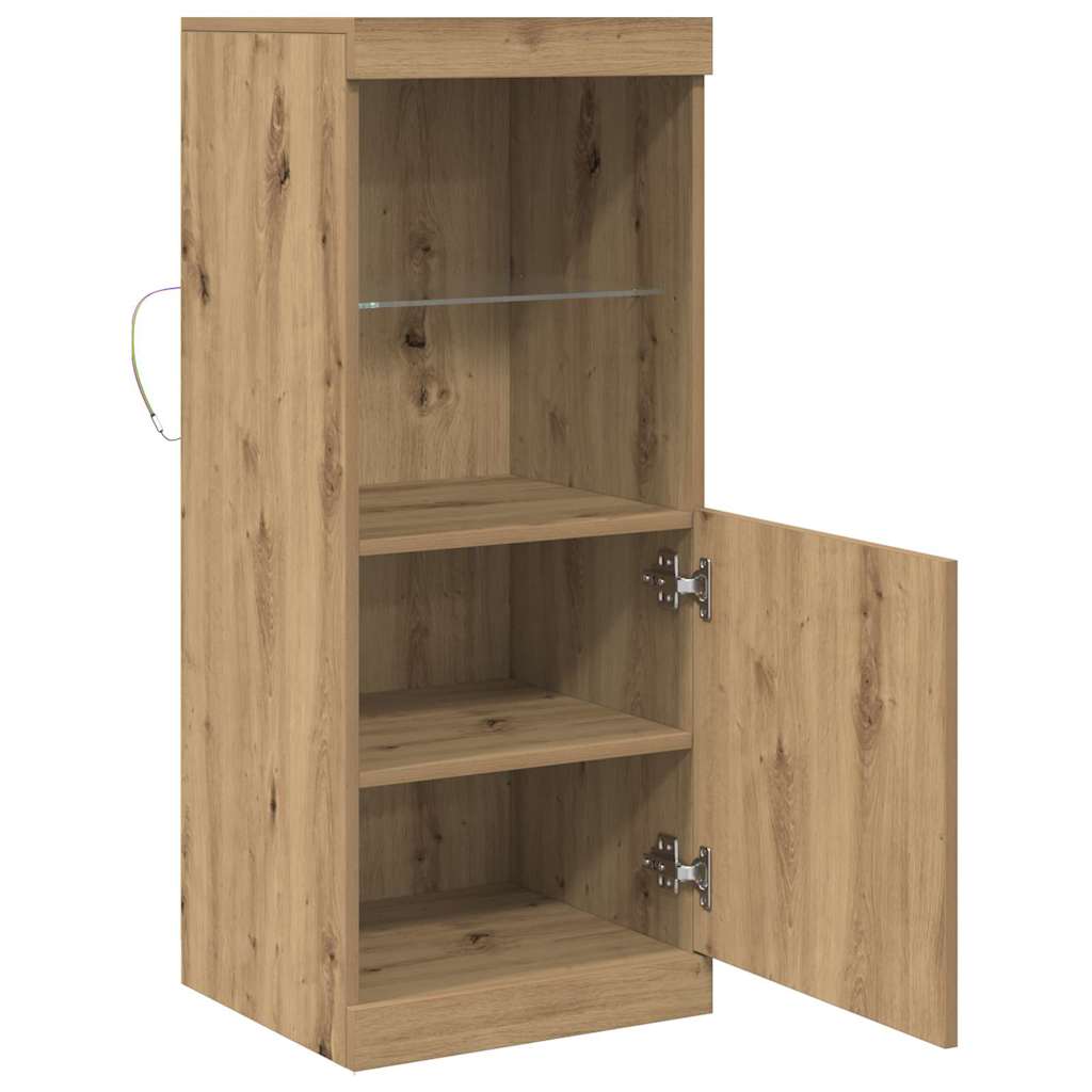 LED-Sideboard Artisan-Eiche 41 x 37 x 100 cm Holzwerkstoff