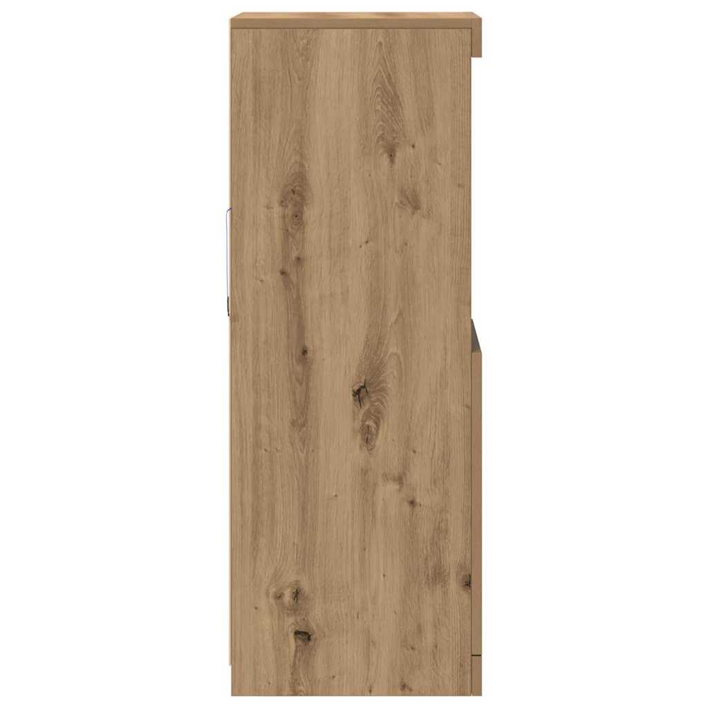LED-Sideboard Artisan-Eiche 41 x 37 x 100 cm Holzwerkstoff