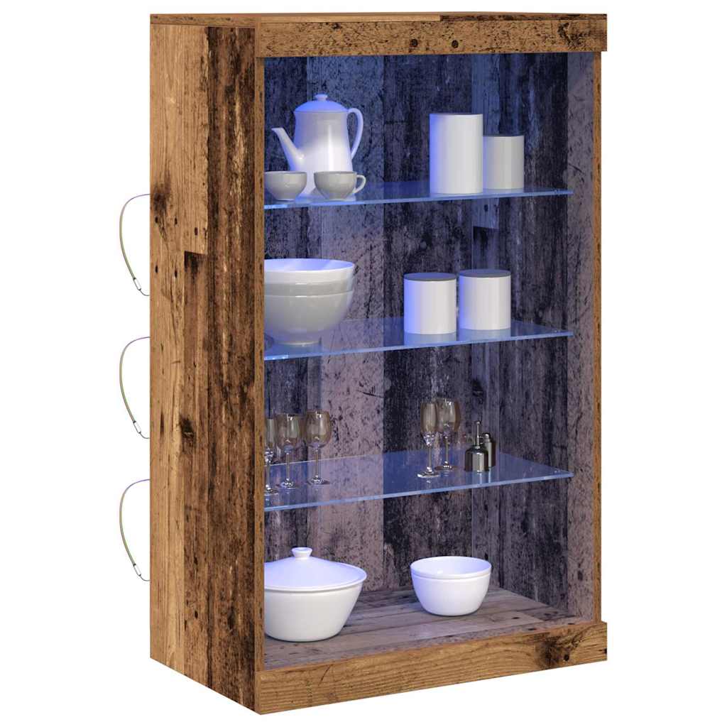 LED-Sideboard Altholz 60,5 x 37 x 100 cm Holzwerkstoff