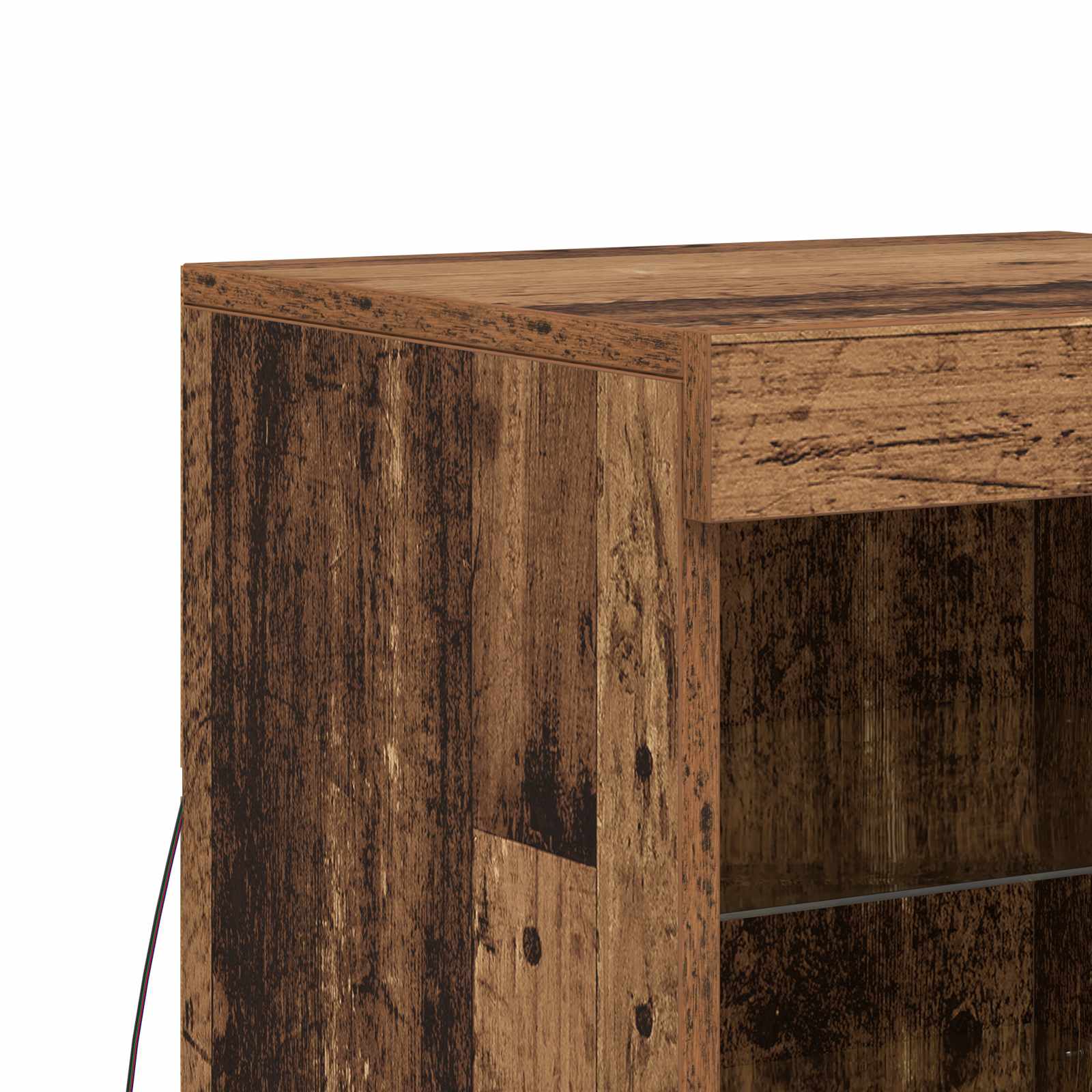 LED-Sideboard Altholz 41 x 37 x 67 cm Holzwerkstoff