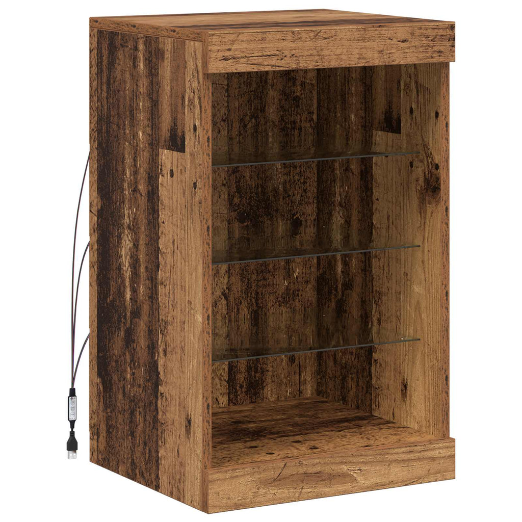 LED-Sideboard Altholz 41 x 37 x 67 cm Holzwerkstoff