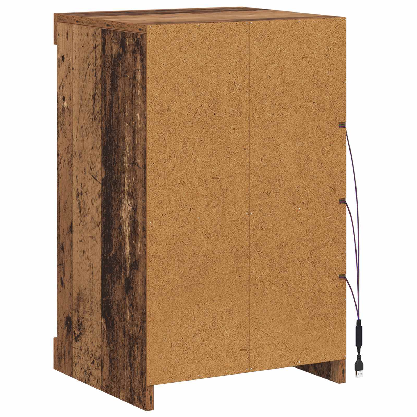 LED-Sideboard Altholz 41 x 37 x 67 cm Holzwerkstoff