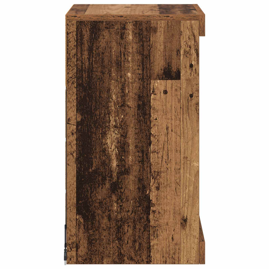 LED-Sideboard Altholz 41 x 37 x 67 cm Holzwerkstoff