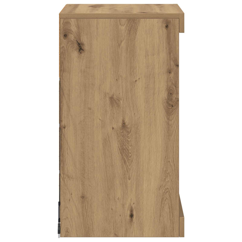 LED-Sideboard Artisan-Eiche 41 x 37 x 67 cm Holzwerkstoff