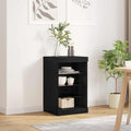 LED-Sideboard Schwarz Eichen-Optik 41 x 37 x 67 cm