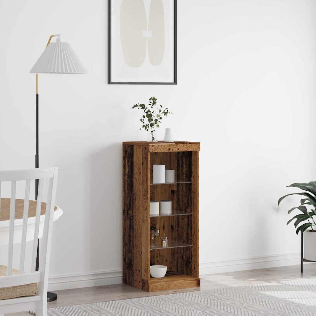 LED-Sideboard Altholz 41 x 37 x 100 cm Holzwerkstoff