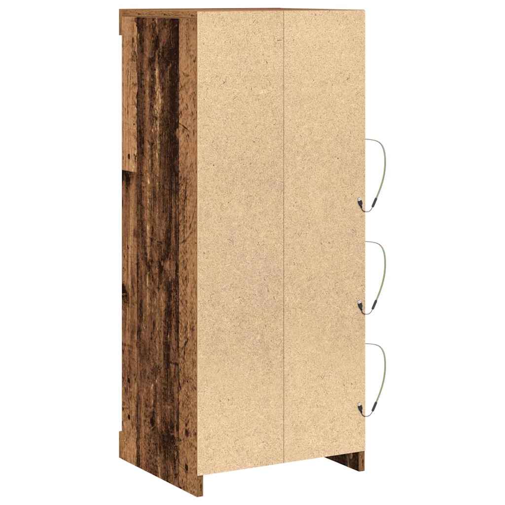 LED-Sideboard Altholz 41 x 37 x 100 cm Holzwerkstoff