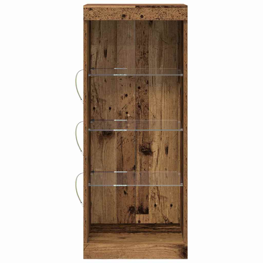 LED-Sideboard Altholz 41 x 37 x 100 cm Holzwerkstoff