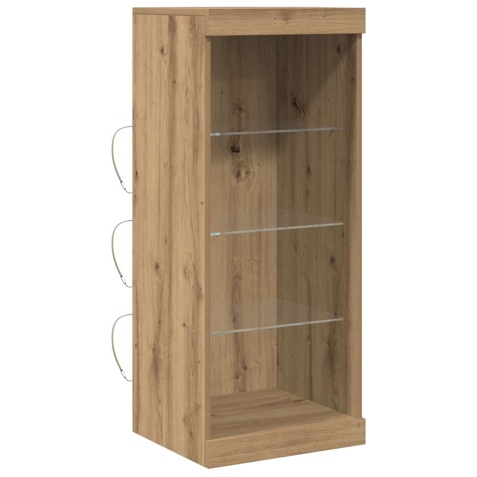 LED-Sideboard Artisan-Eiche 41 x 37 x 100 cm Holzwerkstoff