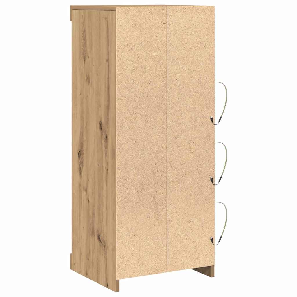 LED-Sideboard Artisan-Eiche 41 x 37 x 100 cm Holzwerkstoff