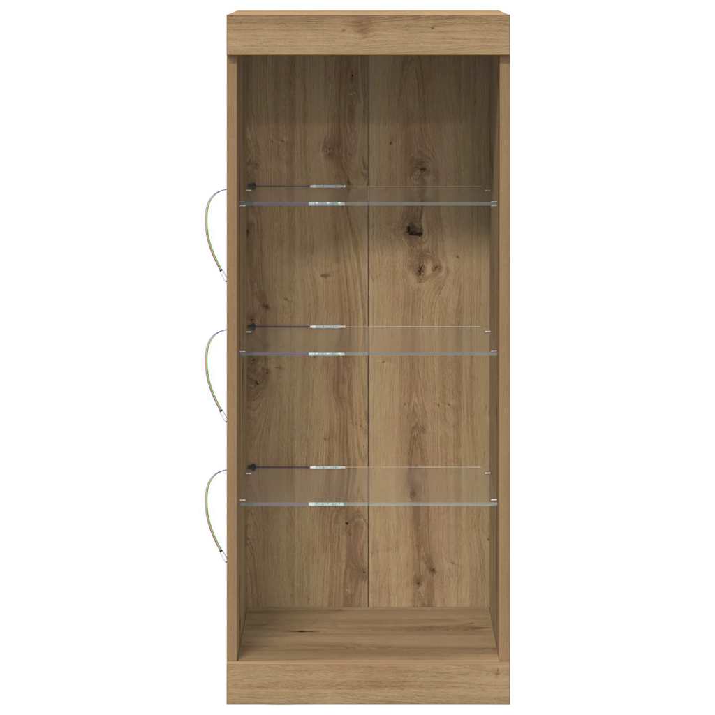 LED-Sideboard Artisan-Eiche 41 x 37 x 100 cm Holzwerkstoff