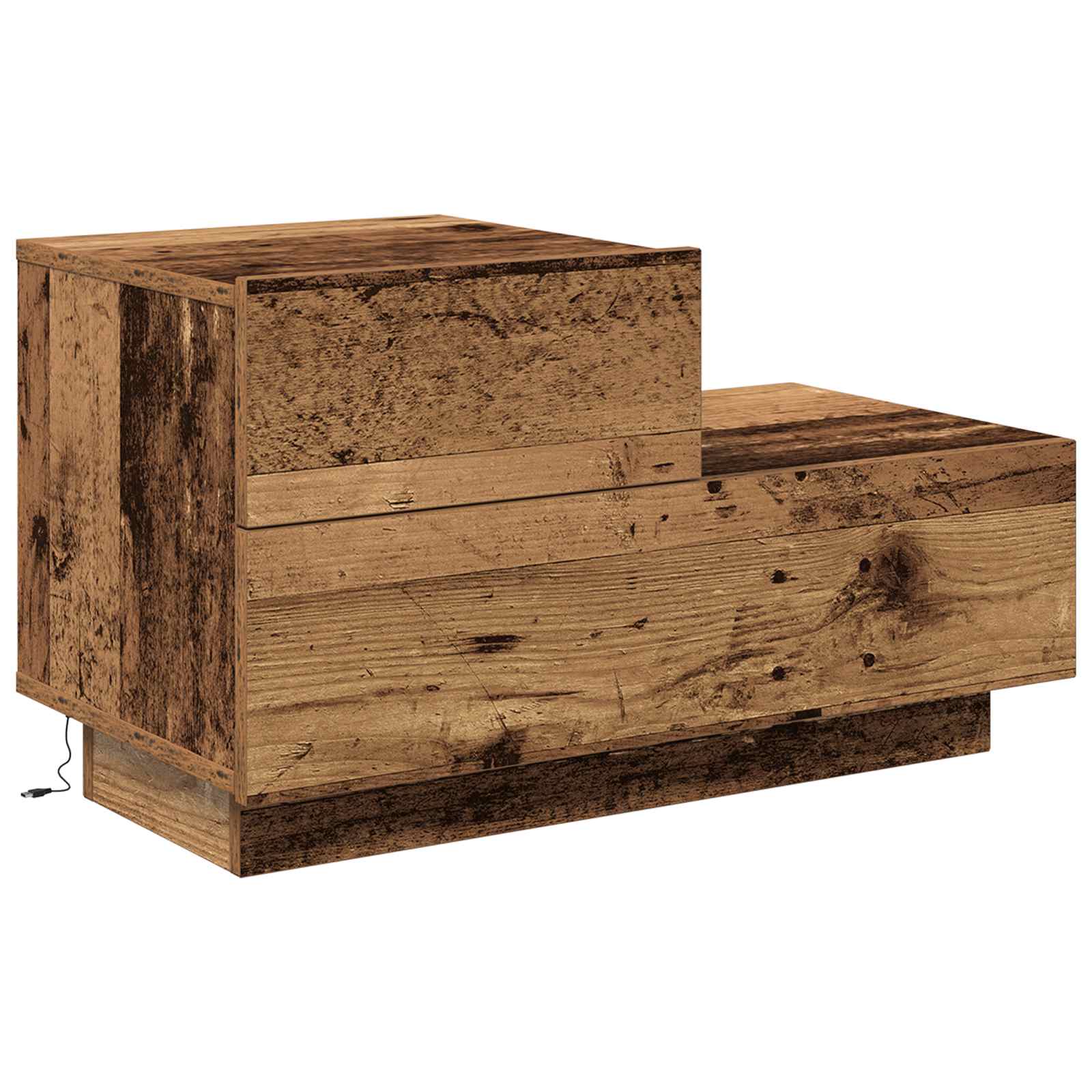 Nachttisch Altholz 70 x 36 x 40,5 cm Holzwerkstoff