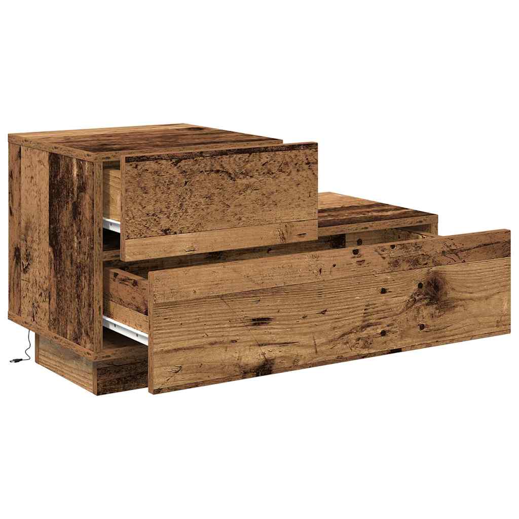 Nachttisch Altholz 70 x 36 x 40,5 cm Holzwerkstoff