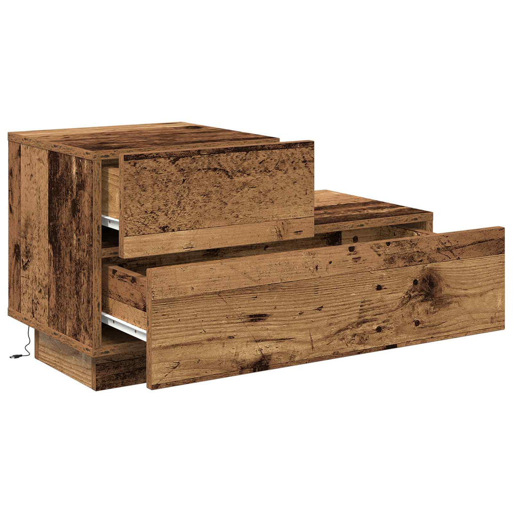 Nachttisch Altholz 70 x 36 x 40,5 cm Holzwerkstoff