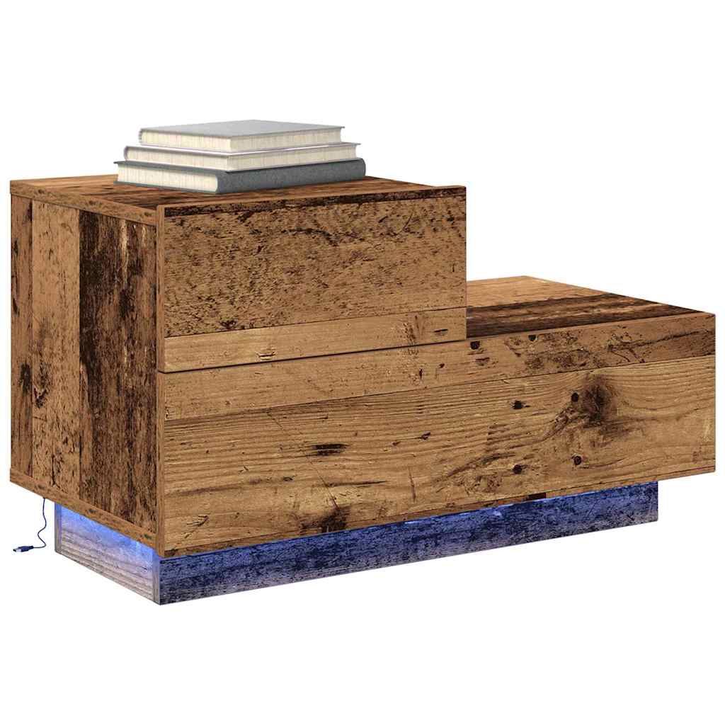 Nachttisch Altholz 70 x 36 x 40,5 cm Holzwerkstoff