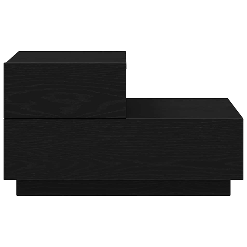 Nachttisch Schwarz Eichen-Optik 70 x 36 x 40,5 cm Holzwerkstoff