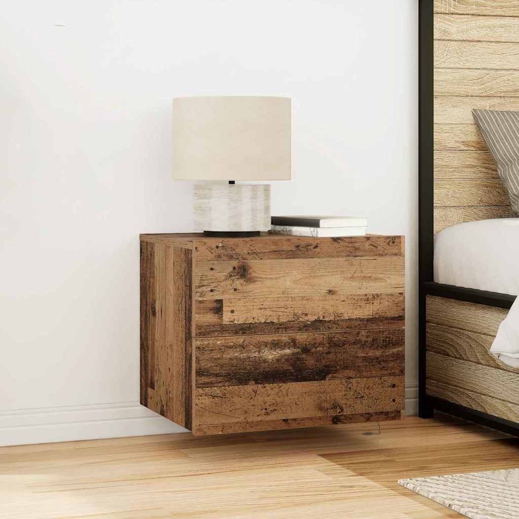 Nachttisch 2 pcs Altholz 50 x 39 x 41 cm Holzwerkstoff