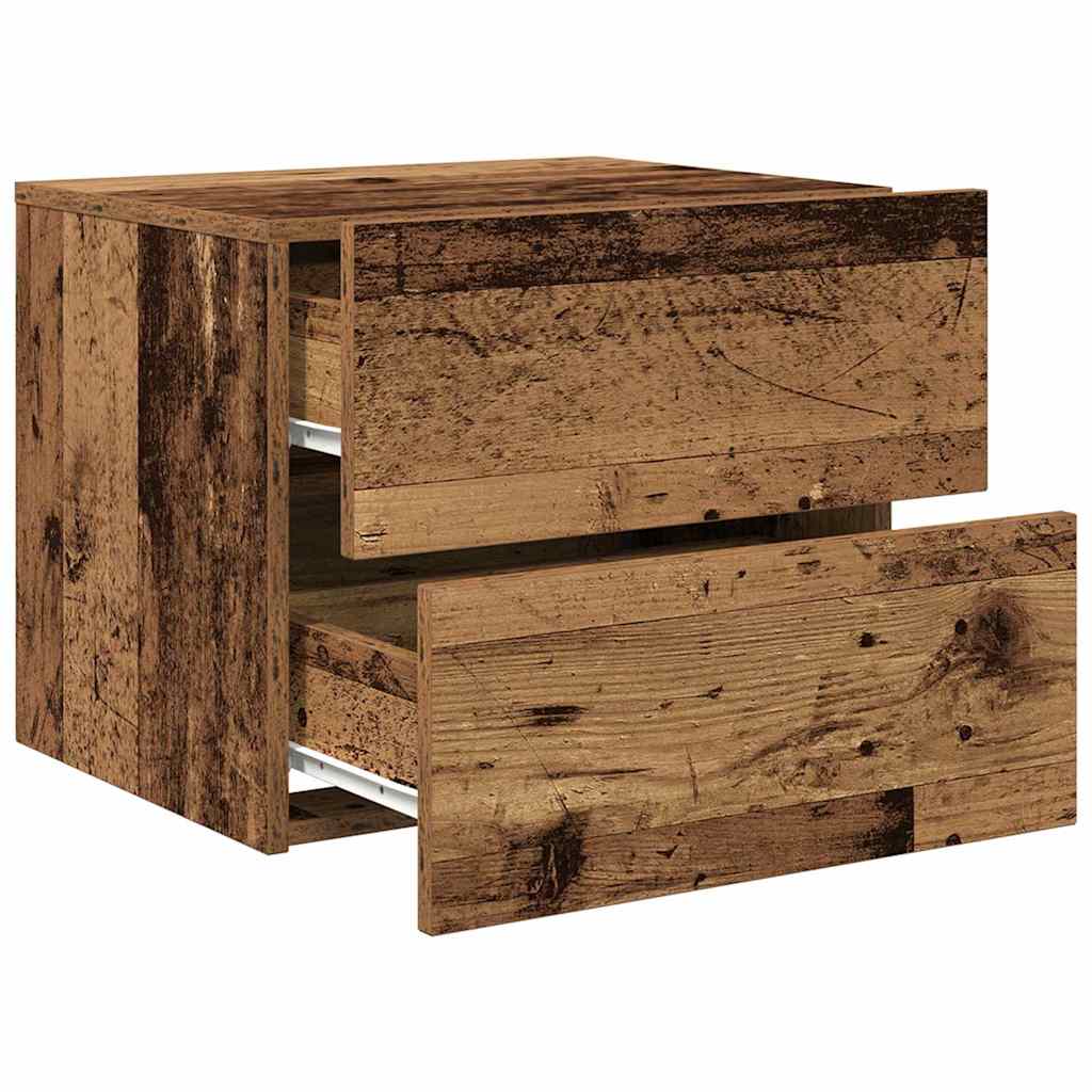 Nachttisch 2 pcs Altholz 50 x 39 x 41 cm Holzwerkstoff