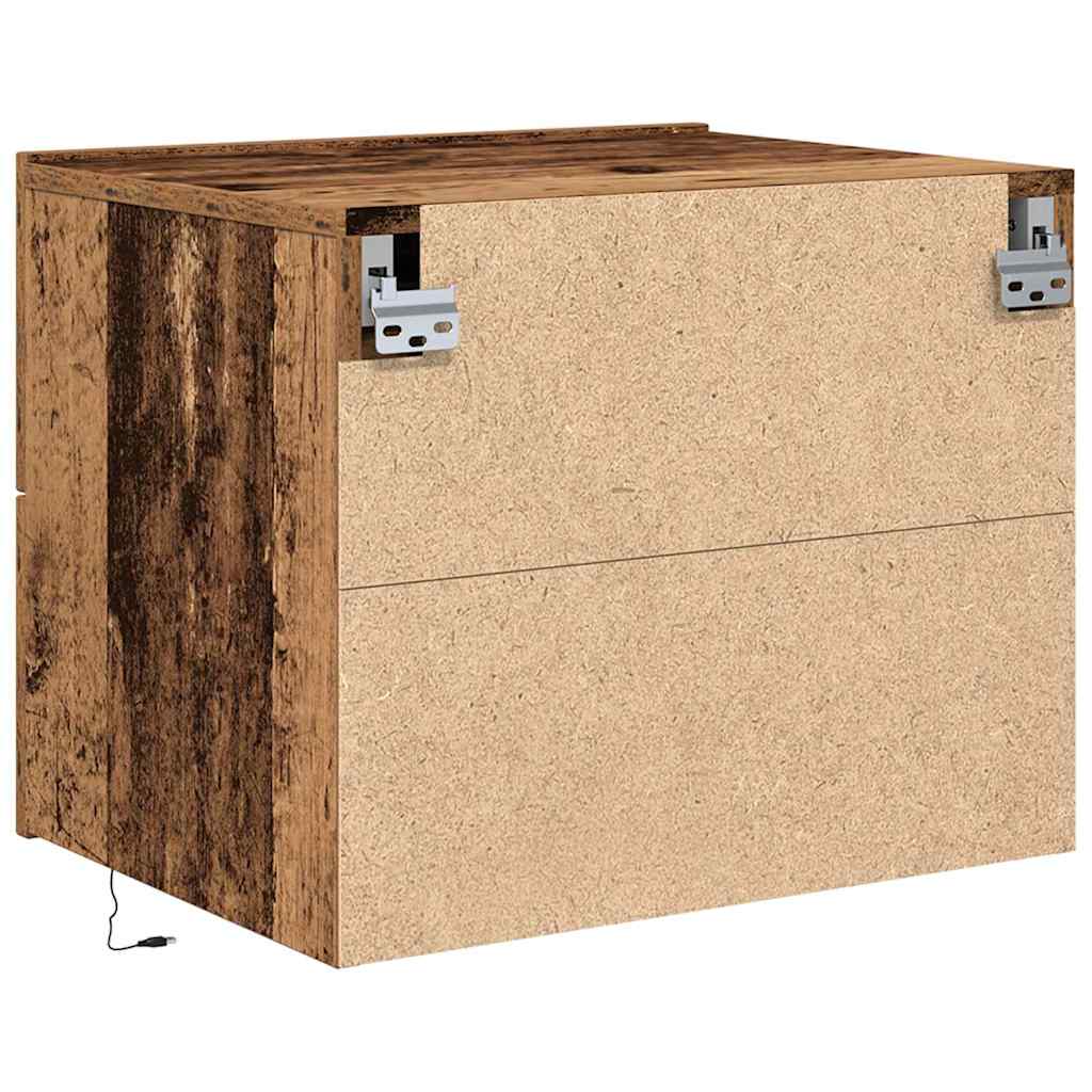 Nachttisch 2 pcs Altholz 50 x 39 x 41 cm Holzwerkstoff
