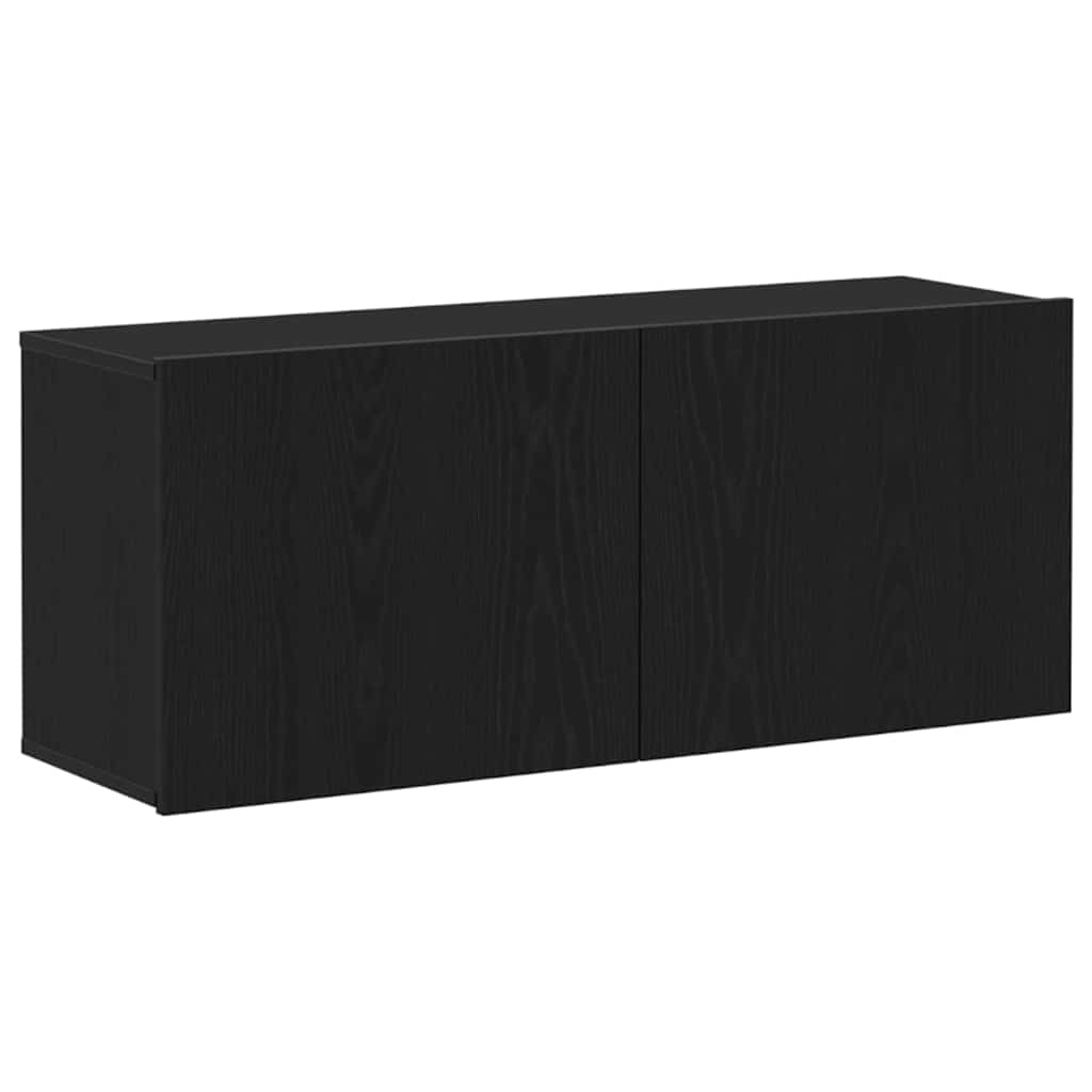TV-Schrankset Schwarz Eichen-Optik 100 x 30 x 41 cm