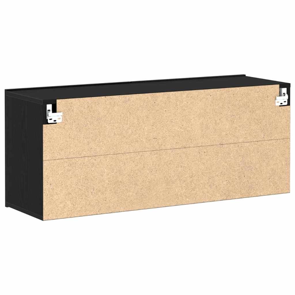 TV-Schrankset Schwarz Eichen-Optik 100 x 30 x 41 cm