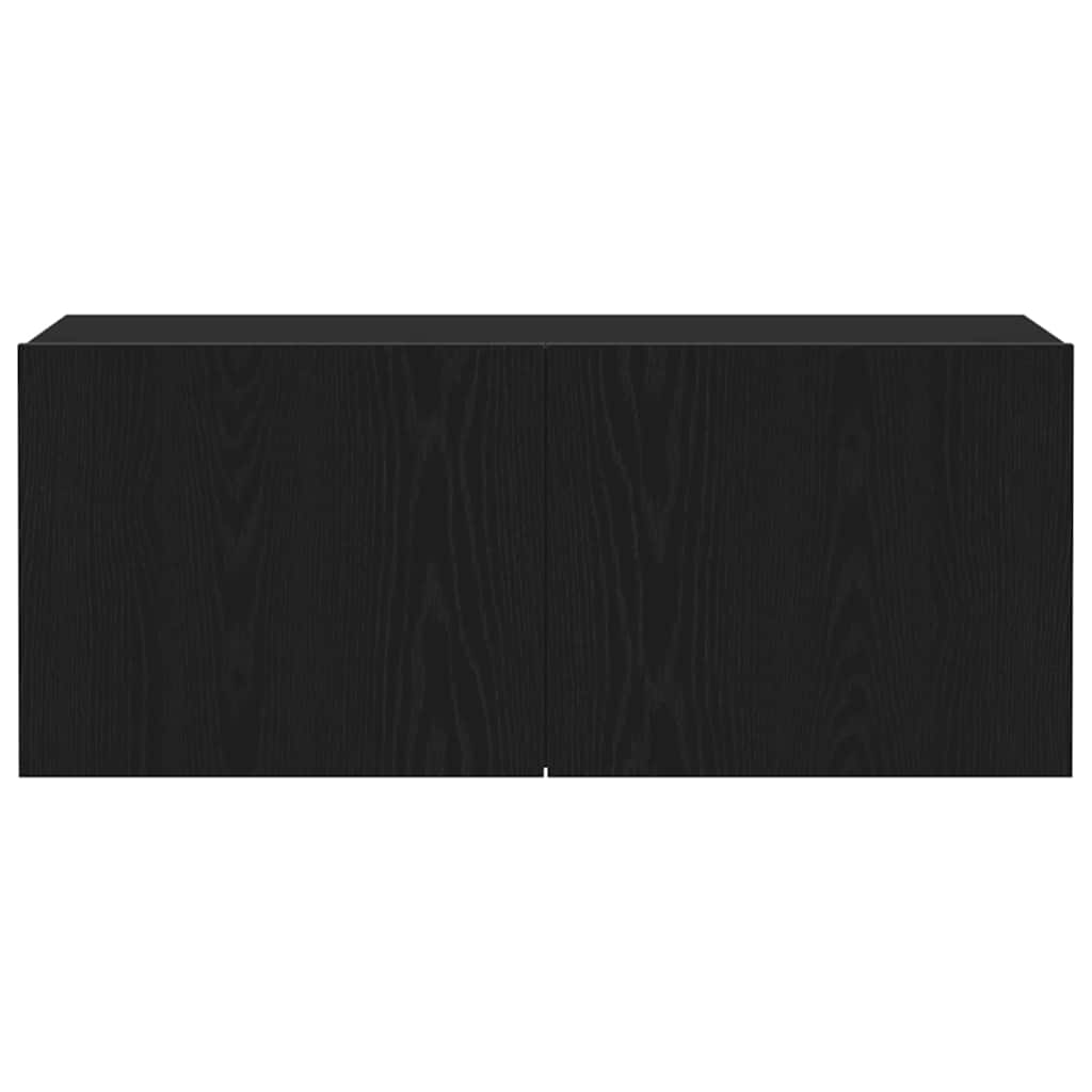 TV-Schrankset Schwarz Eichen-Optik 100 x 30 x 41 cm