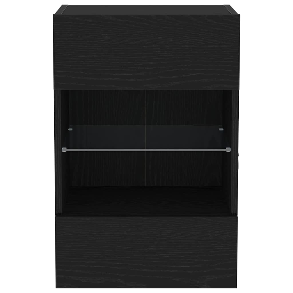 TV-Schrankset 2 pcs Schwarz 40 x 30 x 60,5 cm Holzwerkstoff